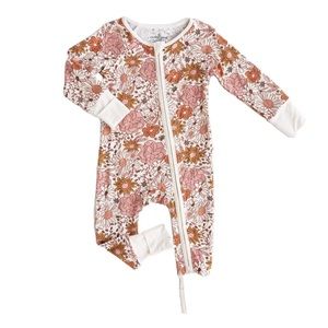 Caden Lane convertible zip romper - Boho floral